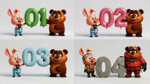 Винни Пух и Пятачок серия _1-4