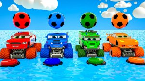 Мультфильмы про машинки для малышей и детей с весёлыми песенками для детей и малышей