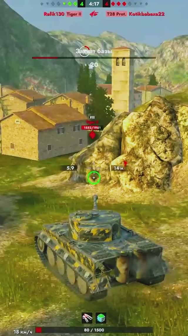 НОВАЯ ПОДБОРКА БОЕВ НА TIGER 1- В TANKS BLITZ