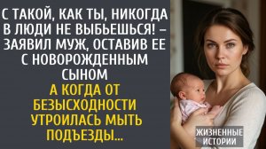 Истории из жизни: с такой, как ты, никогда в люди не выбьешься! – заявил муж, оставив ее с младенцем