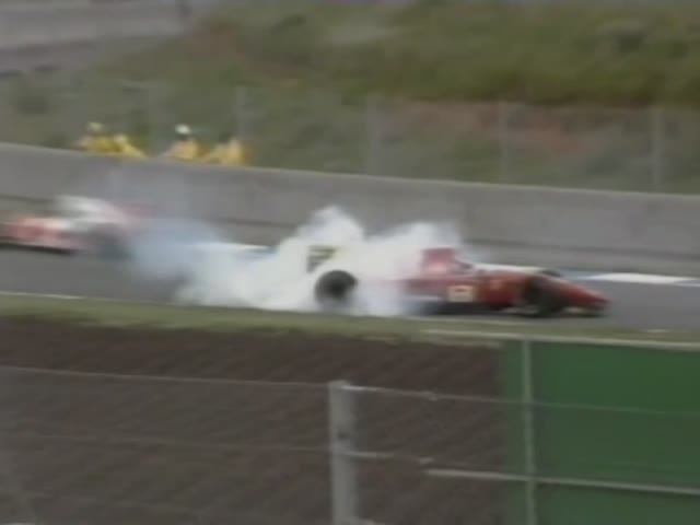 Формула 1. Авария Бергера и Алези на Гран-при Испании 1992 (гонка)