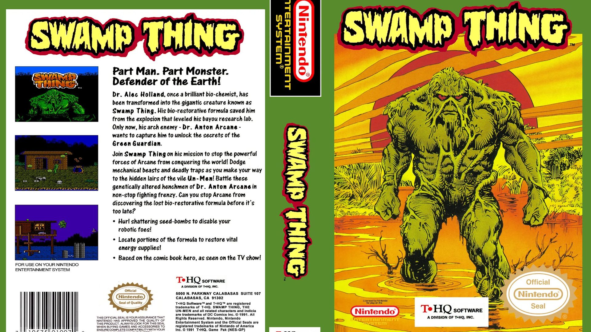 Swamp Thing (NES) смотреть онлайн