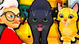 Бабка и кот