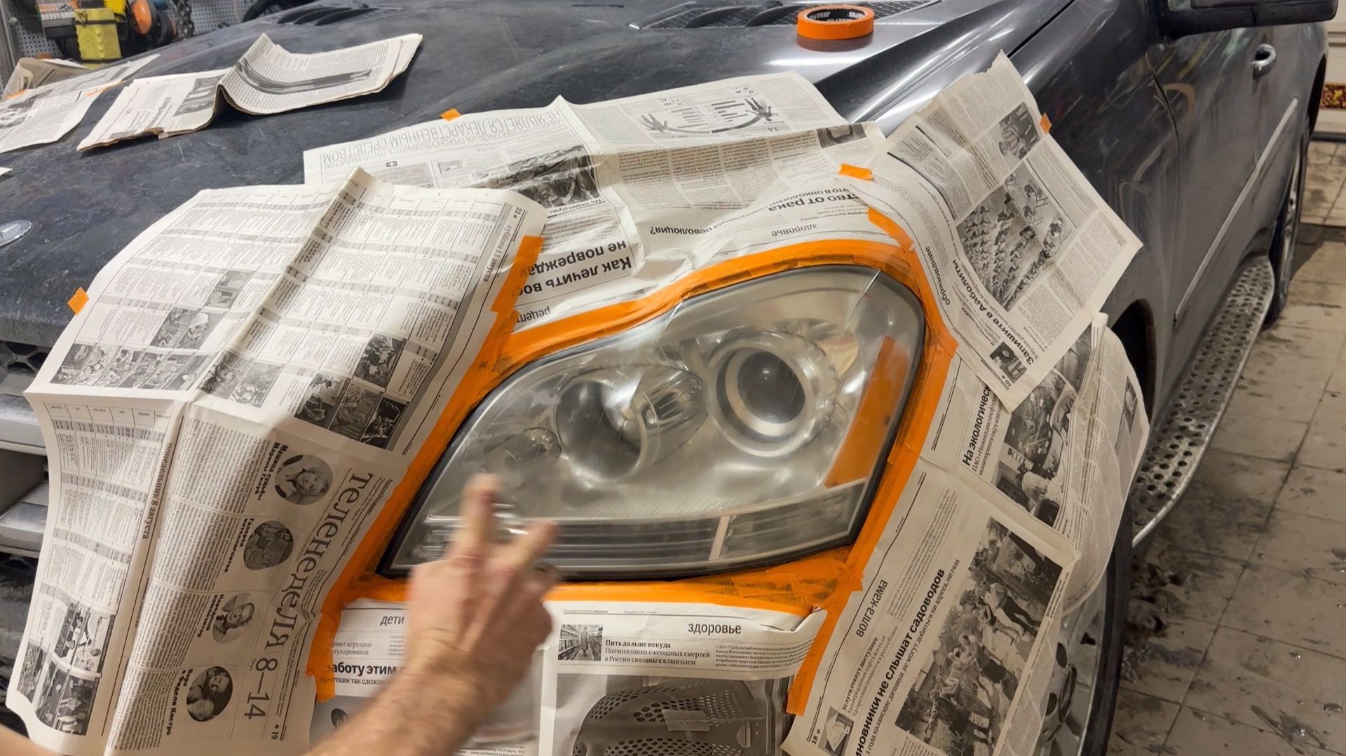 Как наносить лак для фар