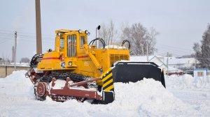 Бульдозер Четра Т-35.01ЯБР-1 в работе. / Bulldozer Chetra T-35.01Ya.