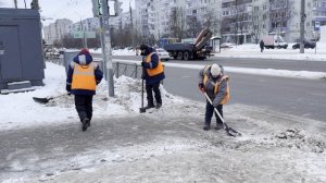 Уборка городских территорий в Великом Новгороде