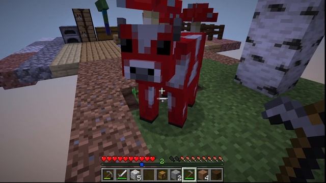 один блок в майнкрафте!