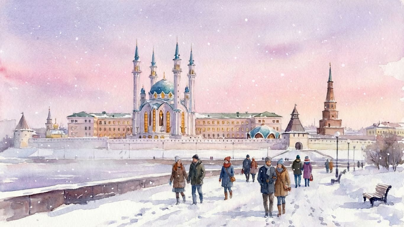 Казань в январе 2026 года