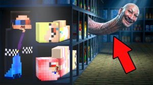 🛒СПРЯТАЛИСЬ И ПРОВЕЛИ НОЧЬ В СУПЕРМАРКЕТЕ В МАЙНКРАФТ! ШЕДИ МЕН MINECRAFT