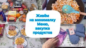 Живём на минималку , меню , закупка продуктов #экономноеменю