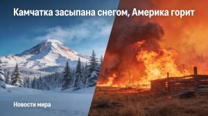 КАМЧАТКА ЗАСЫПАНА СНЕГОМ, АМЕРИКА ГОРИТ