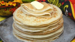 Толстые дрожжевые блины - рецепт на Eda.video