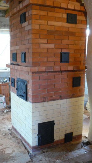 ПЕЧИ и КАМИНЫ 21-го века из кирпича. Печь О/В подовая 1000*1000 мм с нижним обогревом.
