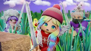 ОХОТА ВСЛЕПУЮ ДРУГ НА ДРУГА В РОБЛОКСЕ!