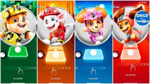 Мультики для Детей Щенячий Патруль Tiles Hop - КРЕПЫШ, МАРШАЛЛ, СКАЙ, ЛИБЕРТИ