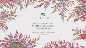 Показ женской коллекции Etro весна-лето 2021
