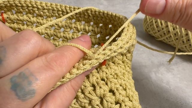 Подробный мастер-класс по вязанию сумки «Челси» крючком из полиэфирного шнура 2мм