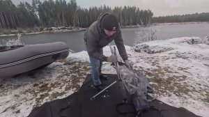 Установка носового тента с таргой на надувную лодку ПВХ. Видеоинструкция