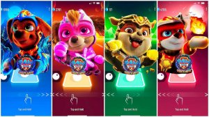 Мультики для Детей Щенячий Патруль Tiles Hop - ЗУМА, СКАЙ, КРЕПЫШ, МАРШАЛЛ