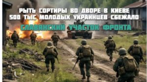 Новости СВО Сегодня-рыть сортиры во дворе в Киеве  Славянский участок фронта