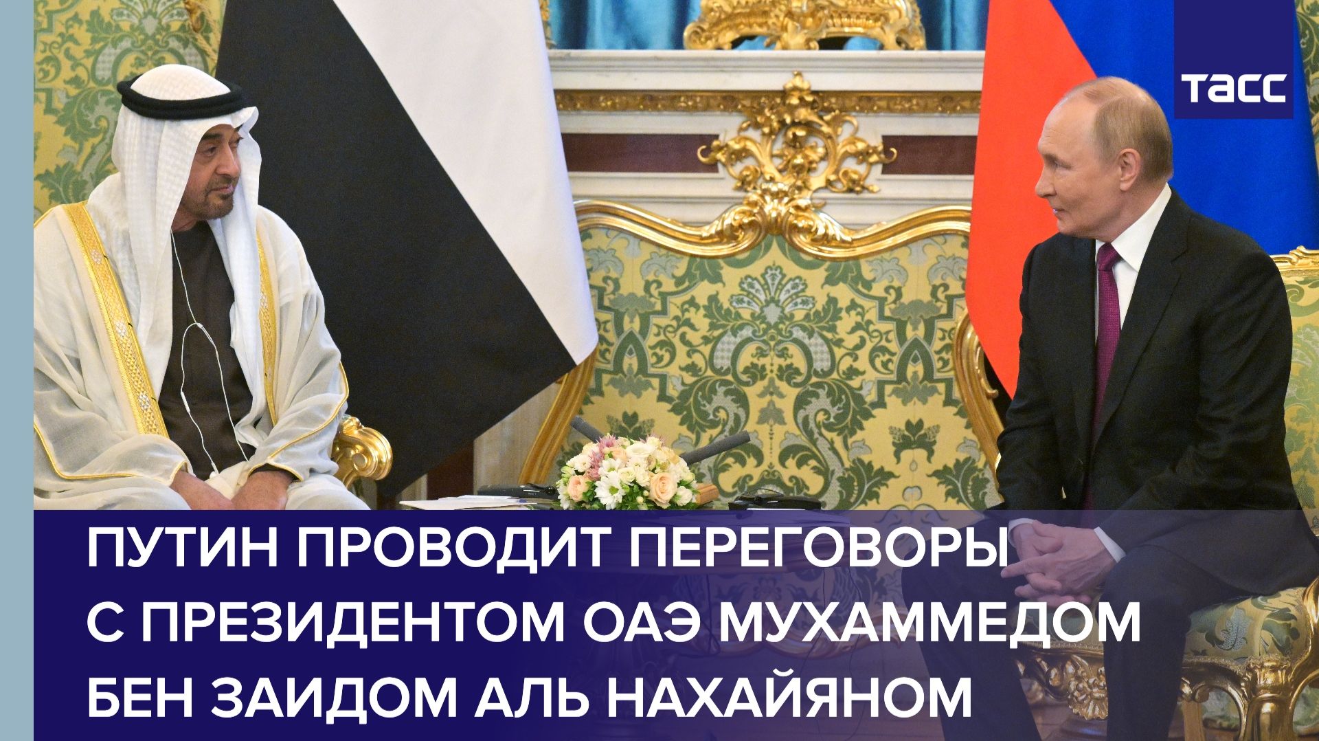 Путин проводит переговоры с президентом ОАЭ