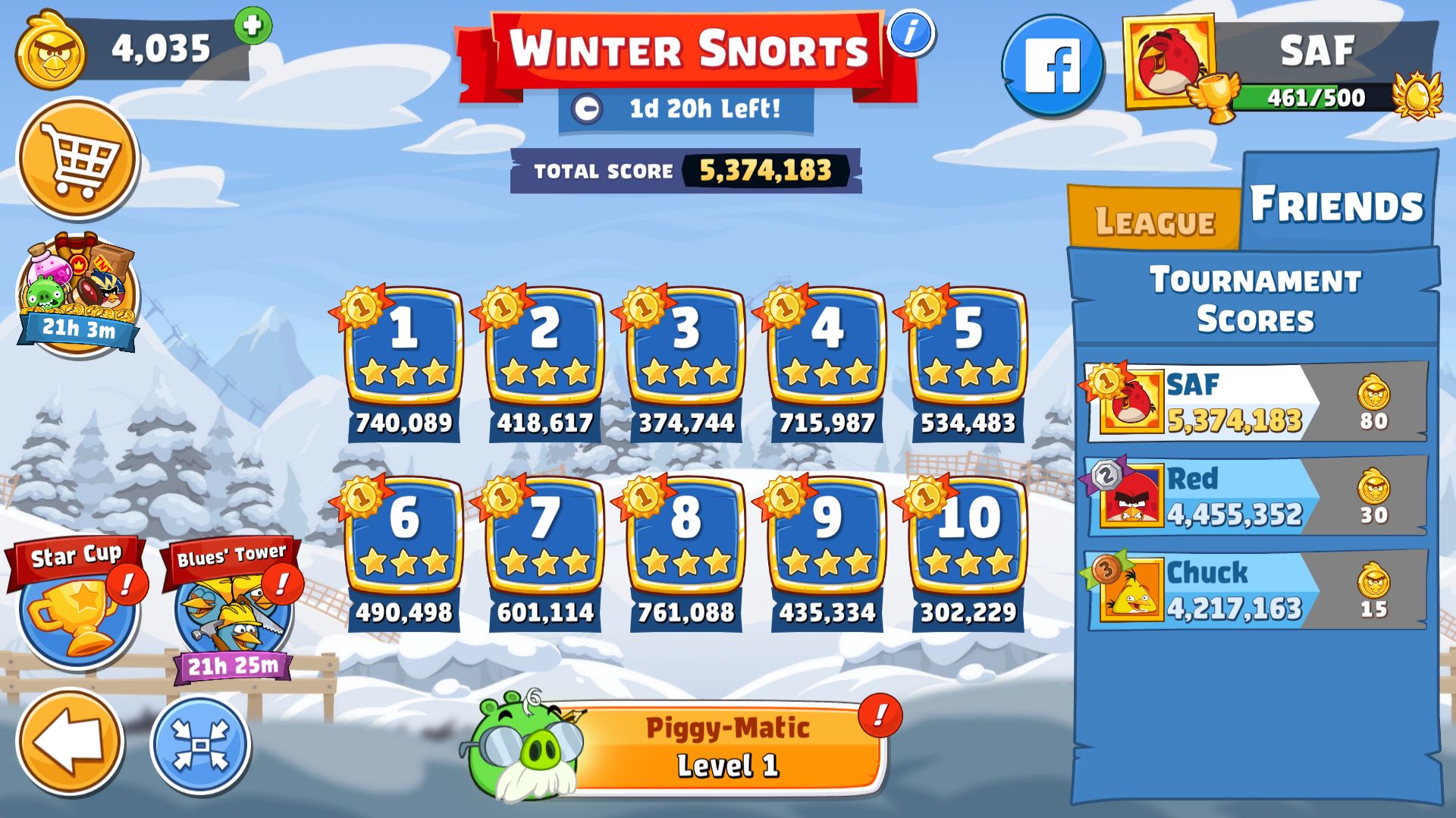 Angry Birds Friends. Winter Snorts. Все уровни 3 звезды. Прохождение от SAFa. смотреть онлайн