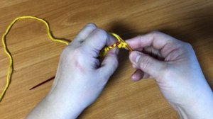 Двусторонний наборный край спицами