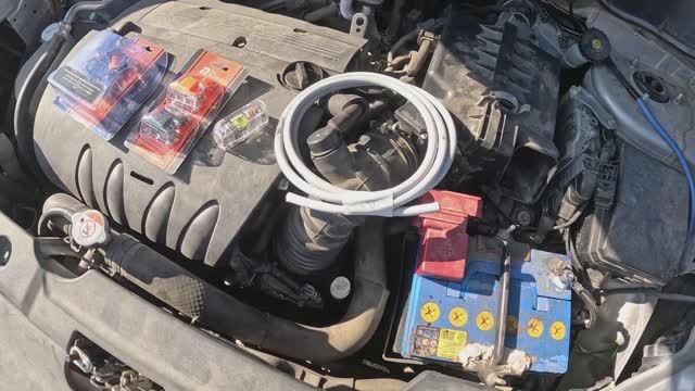 Звукореанимация ASX ч.9 Подключение под капотом