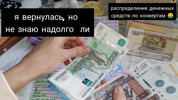 распределение денежных средств по конвертам: алименты 🏦💰🪙🪙🪙📈.