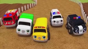 Мультики для детей - Колесо на автобусе - Детские песенки, Нур Серийные стишки и песни для малышей