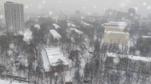 Мой город засыпает снегопад