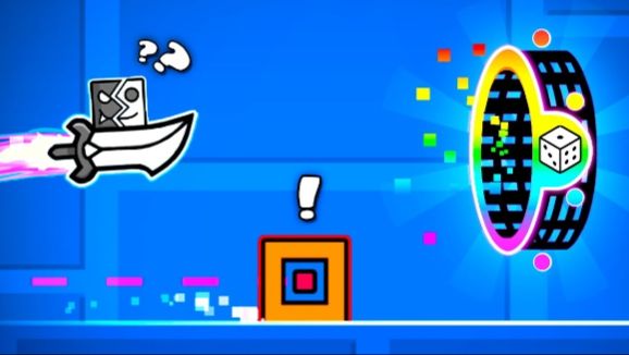 Гонка на СЛУЧАЙНЫХ ПОРТАЛАХ в Geometry Dash
