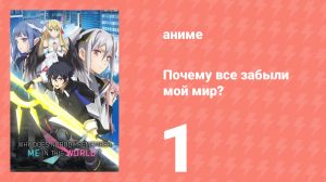 Почему все забыли мой мир? 1 серия «Парень, забытый всем миром» (аниме-сериал, 2024)
