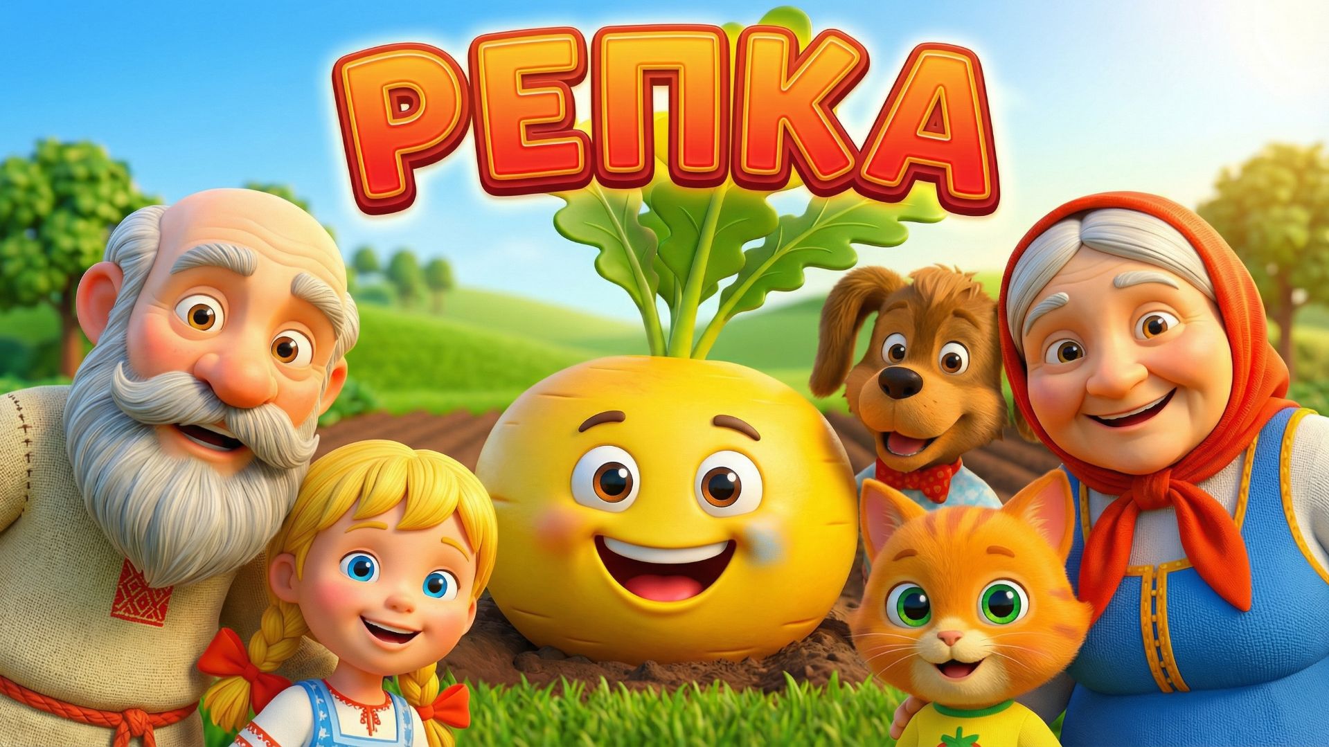 РЕПКА - МУЗЫКАЛЬНАЯ СКАЗКА ДЛЯ ДЕТЕЙ - СКАЗКА РЕПКА МУЛЬТИК МАЛЫШАМ смотреть онлайн