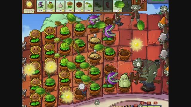 Зомби великаны атакуют крышу. смотреть онлайн