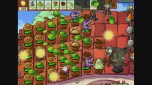 Зомби великаны атакуют крышу.