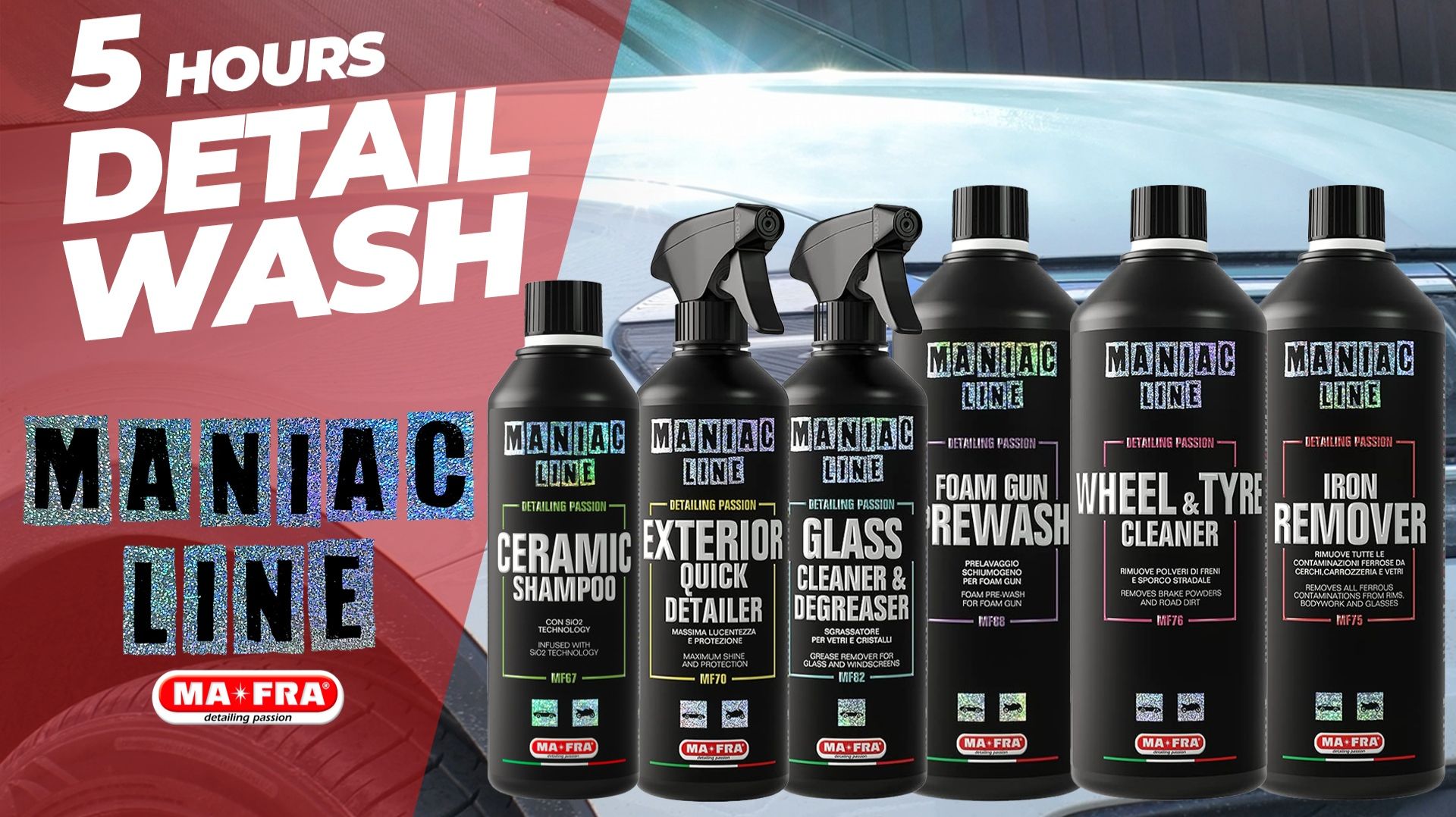 MANIAC LINE DETAIL WASH. Отмыл всю грязь после 2 недель