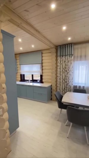 Кухня в лазурных тонах