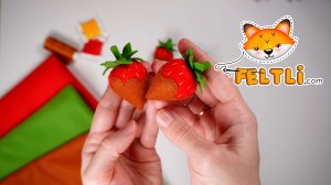 Мастер-класс реалистичная клубника в шоколаде из фетра / Клубника из фетра