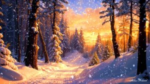 ❄️ ЗИМНЯЯ ЛЕСНАЯ УСПОКАИВАЮЩАЯ МУЗЫКА ДЛЯ СНА 🎵 КРАСИВАЯ РАССЛАБЛЯЮЩАЯ МУЗЫКА ДЛЯ ДУШИ НА ЗАКАТЕ