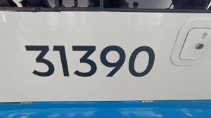 Предновогодняя поездка на трамвае 71-931М "Витязь-М" по новому трамвайному маршруту №5 (19.12.2025)