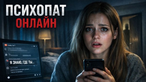 ПСИХОПАТ ОНЛАЙН! Основано на реальных событиях. Страшные истории на ночь. Ужасы. Мистика