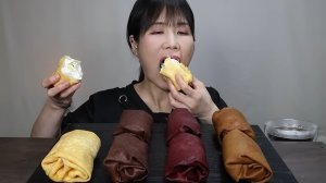 🔥🍲 Мукбанг и Mukbang : БИСКВИТНЫЙ РУЛЕТ МЕЧТЫ! 🍓 Нежный торт с кремом и ягодами | ASMR