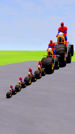 МУЛЬТИКИ ПРО МАШИНКИ СПАЙДЕРМЕН НА МОТОЦИКЛЕ