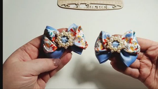 МК бантиков из ролика 52🎀😍 мастер класс на два размера 4 см и 2,5 см 🫶