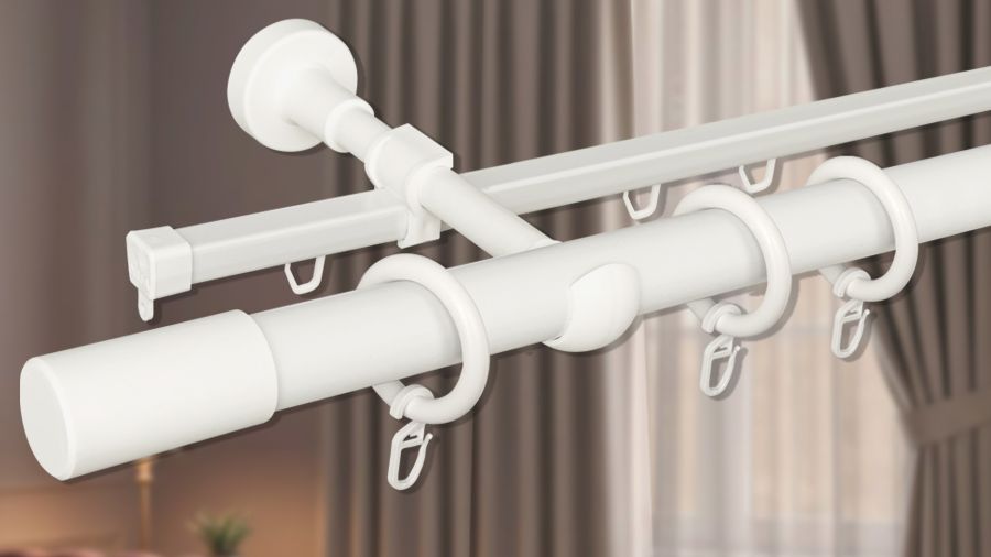 Установка и сборка карниза металлического DELFA