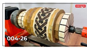 Токарные работы по дереву для начинающих Сегментное точение по дереву Ваза из дерева токарном станке