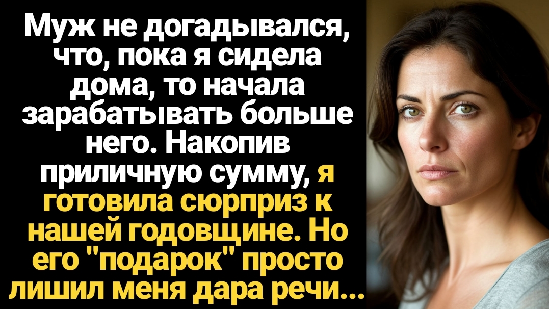 ИСТОРИИ ИЗ ЖИЗНИ/Муж не догадывался, что пока я сидела дома, то стала зарабатывать больше него смотреть онлайн