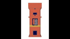 ПЕЧИ и КАМИНЫ 21-го века из кирпича. Печь О/В подовая быстрого прогрева 0,75*0,75*2м.