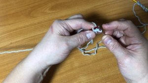 Наборный край петель крючком